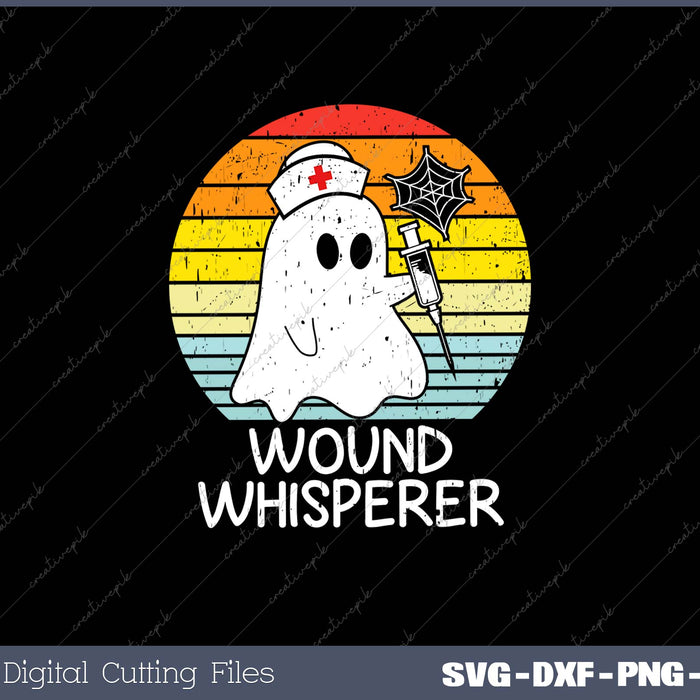 Wound Whisperer Ghost Nurse Boo Halloween 2024 Nursing RN