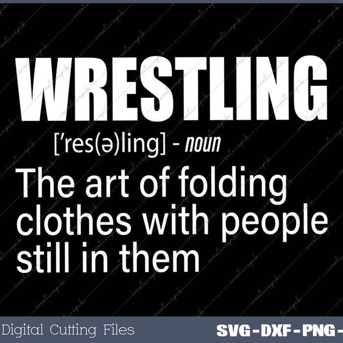 Wrestling Definition Funny Wrestler 