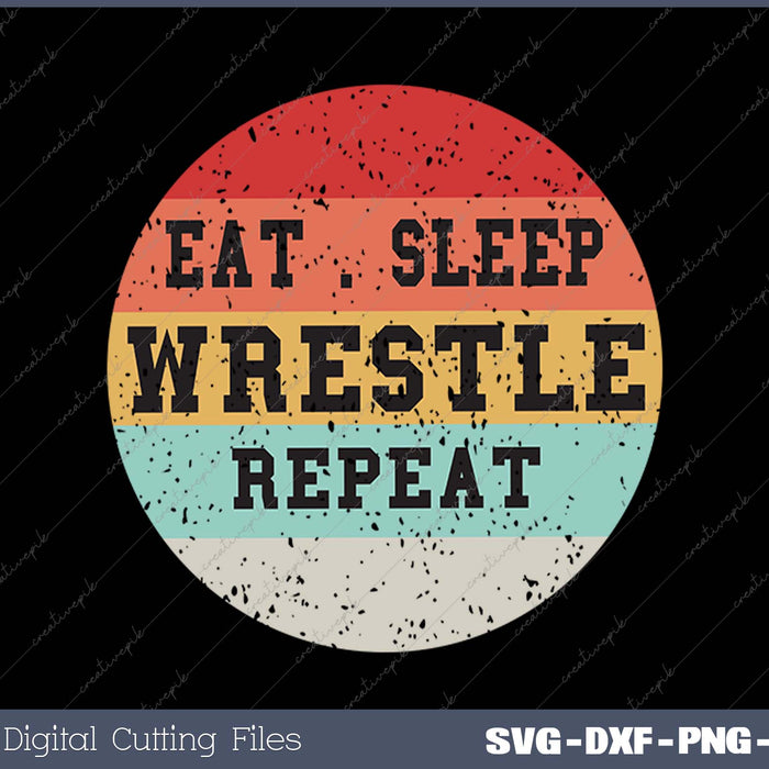 Wrestling Wrestler Retro Vintage Funny Gift
