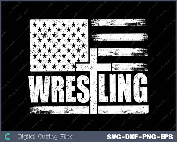 Wrestling patriotic american flag, Christian and Jesus lover SVG PNG Cutting Files