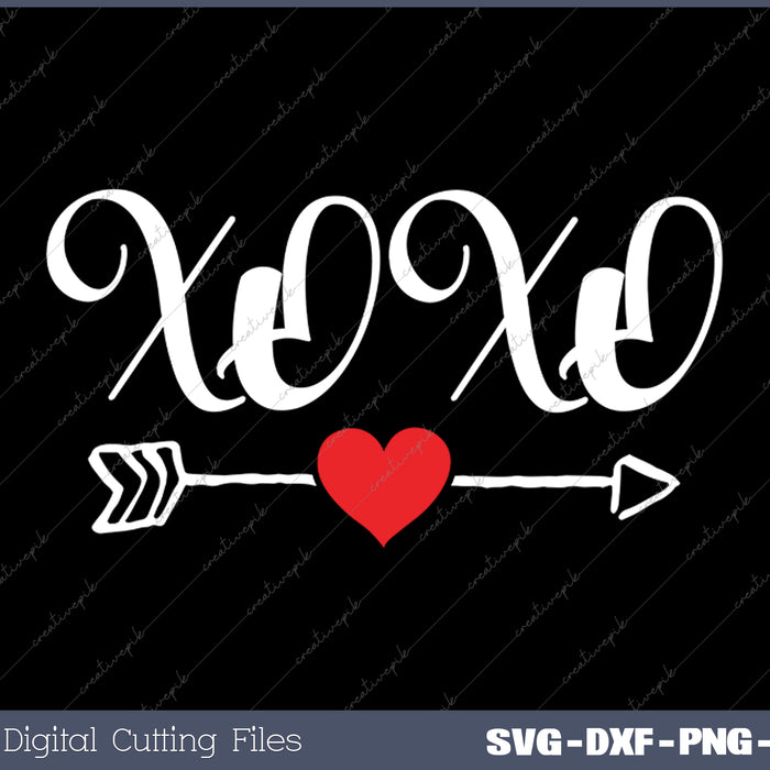 XOXO SVG PNG Cutting Printable Files