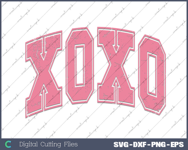 Xoxo Valentine's Day SVG PNG Cutting Printable Files