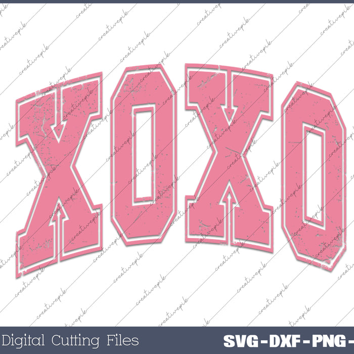 Xoxo Valentine's Day SVG PNG Cutting Printable Files