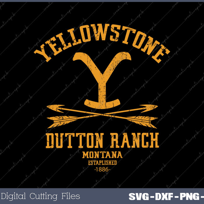 Yellowstone Dutton Ranch Arrows SVG DXF PNG Cutting File