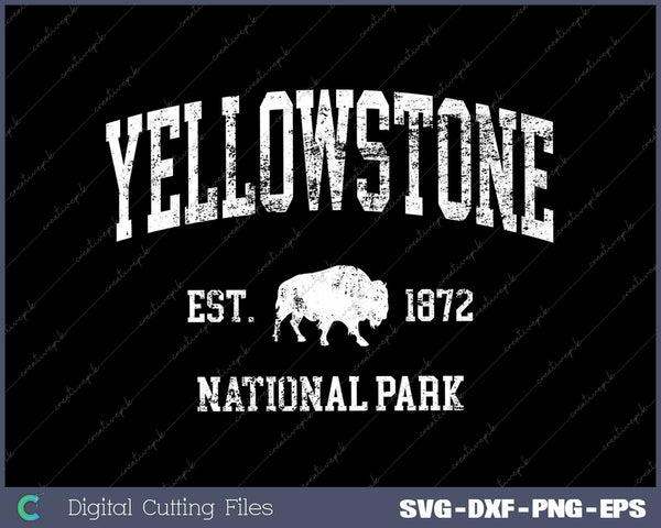 Yellowstone Vintage National Park Sports Design