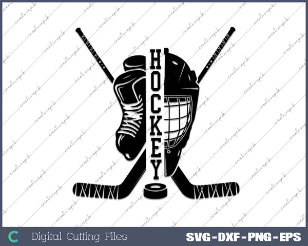 Yes To Ice Hockey Outfit Women Men SVG PNG Cutting Printable Files