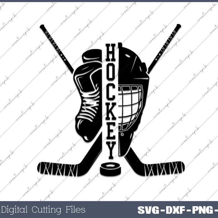 Yes To Ice Hockey Outfit Women Men SVG PNG Cutting Printable Files