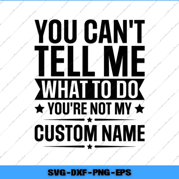 Text design with customizable name on a white background