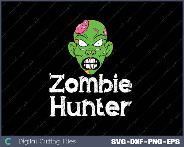 Zombie Hunter SVG PNG Cutting Printable Files