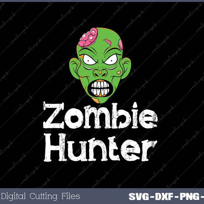 Zombie Hunter SVG PNG Cutting Printable Files