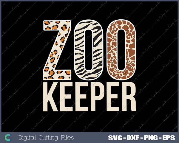 Zookeeper Animals Zoo Wildlife Safari Savanna Costume SVG PNG Printable Files