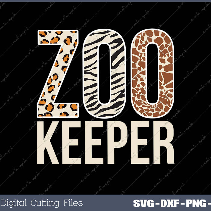 Zookeeper Animals Zoo Wildlife Safari Savanna Costume SVG PNG Printable Files