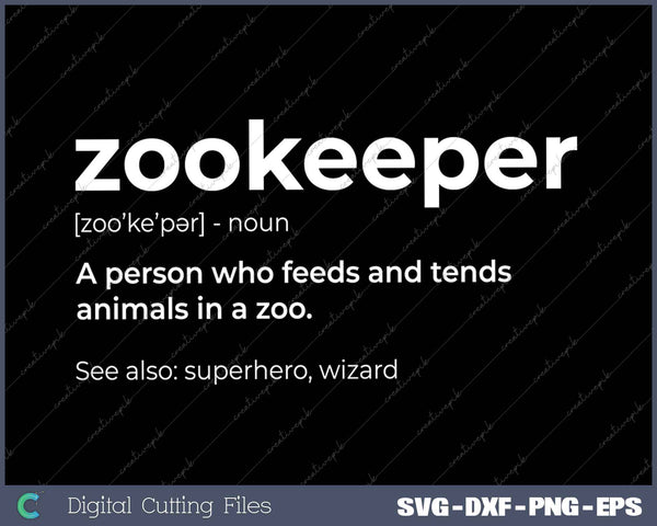 Zookeeper Defination Zoologist Wild Animal Keeper Zoological