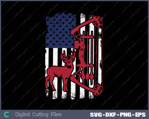 American Bow Hunter SVG PNG Cutting Printable Files