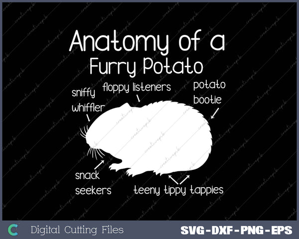 Anatomy Of A Furry Potato SVG PNG Cutting Printable Files