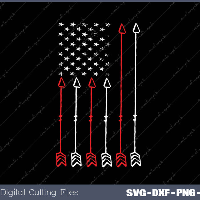 Archery Flag SVG PNG Cutting Printable Files