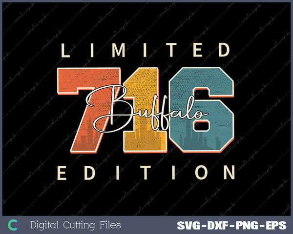 Area Code 716 SVG PNG Cutting Printable Files