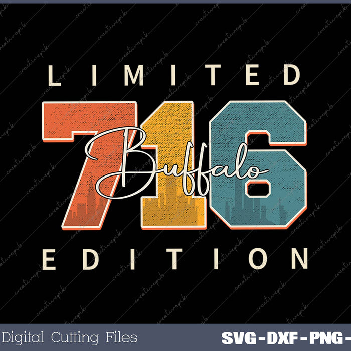 Area Code 716 SVG PNG Cutting Printable Files