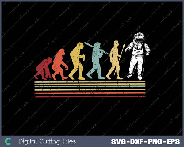 Astronaut Retro Style Spaceman SVG PNG Cutting Printable Files