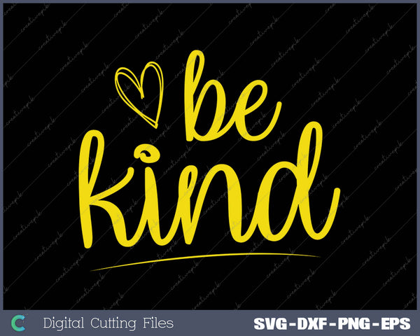 Blue Be Kind Mens SVG PNG Cutting Printable Files