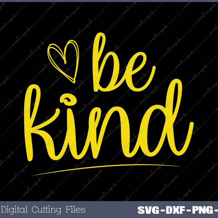 Blue Be Kind Mens SVG PNG Cutting Printable Files