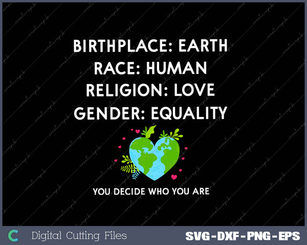 Birthplace Earth SVG PNG Cutting Printable Files