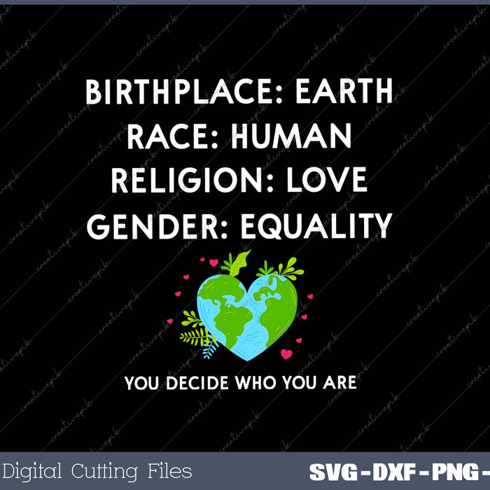 Birthplace Earth SVG PNG Cutting Printable Files