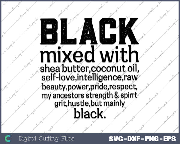 Black Mixed With