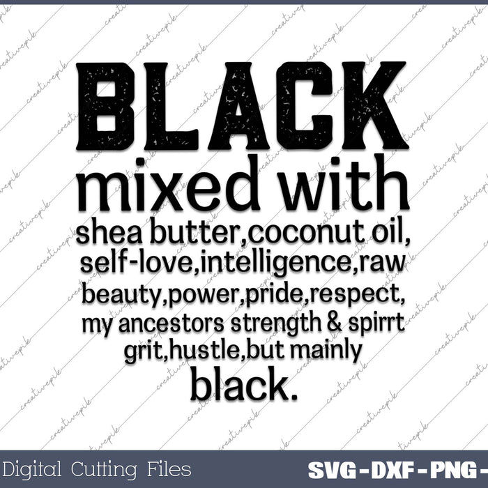 Black Mixed With