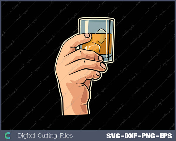 Bourbon Whiskey Michelangelo The Craation SVG PNG Cutting Printable Files