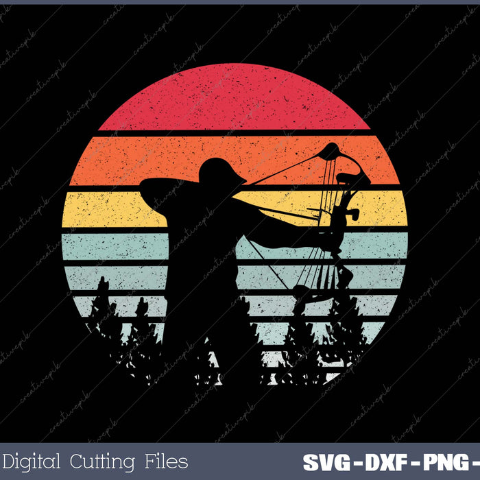 Bow Hunter SVG PNG Cutting Printable Files