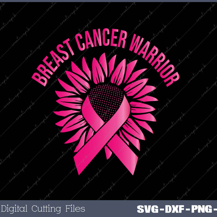 Breast Cancer Warrior SVG PNG Cutting Printable Files