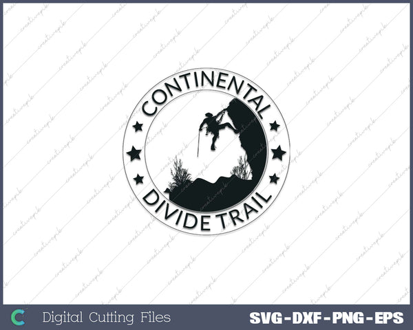 Continental Divide Trail SVG PNG Cutting Printable Files