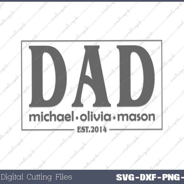 Dad Michael Olivia Mason Est 