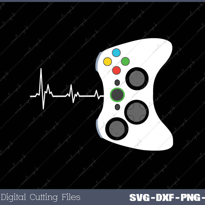 Game Heartbeat SVG PNG Cutting Printable Files 