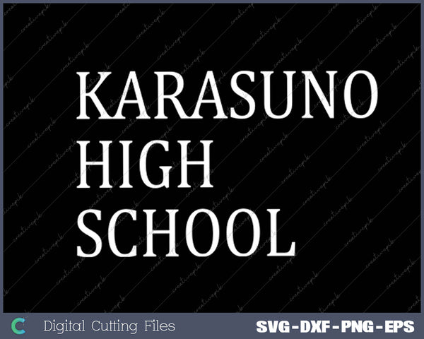 Karasuno High School SVG PNG Cutting Printable Files