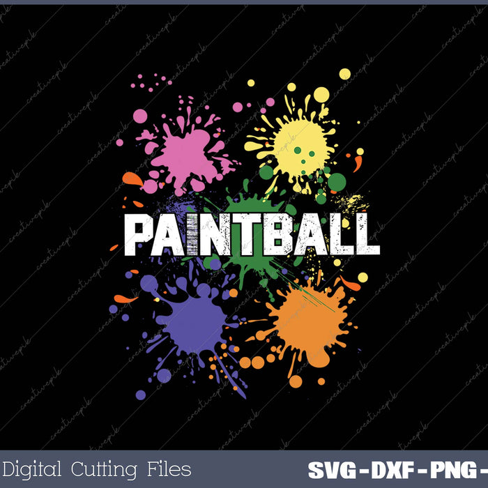 Best Paintball SVG PNG Cutting Printable Files