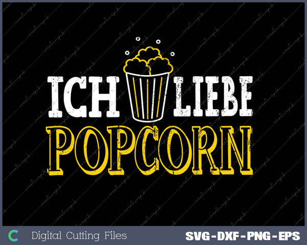 Panda Popcorn SVG PNG Cutting Printable Files