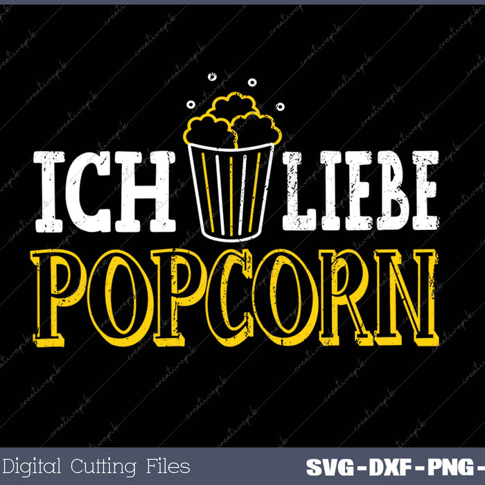 Panda Popcorn SVG PNG Cutting Printable Files