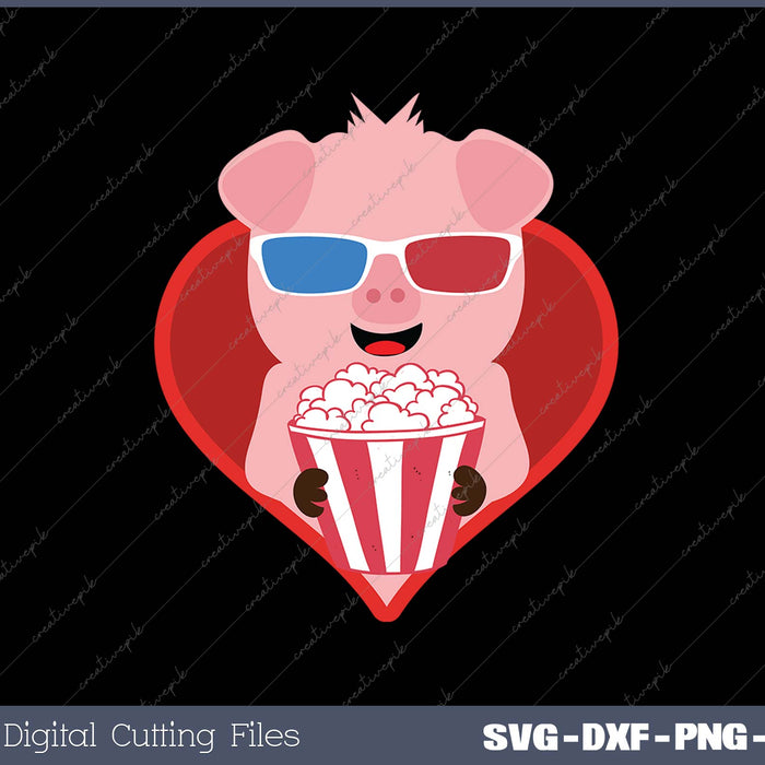 Popcorn Cat SVG PNG Cutting Printable Files