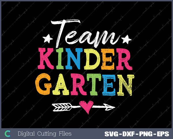 Team Kinder Garten SVG PNG Cutting Printable Files