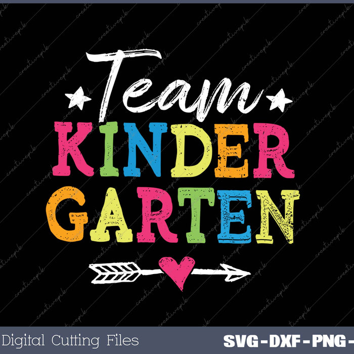 Team Kinder Garten SVG PNG Cutting Printable Files