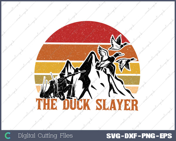 The Duck Slayer SVG PNG Cutting Printable Files