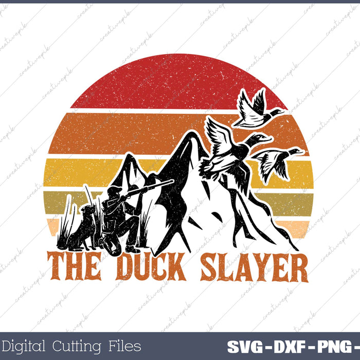 The Duck Slayer SVG PNG Cutting Printable Files