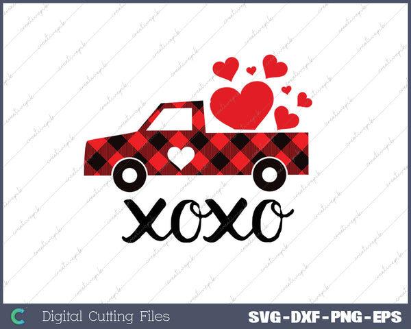 XoXo Truck SVG PNG Cutting Printable Files